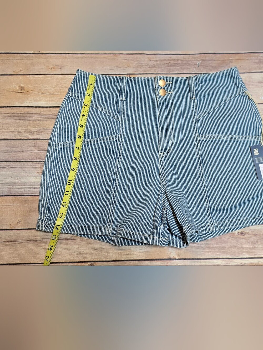 NWT Blue and White Pinstripe Shorts